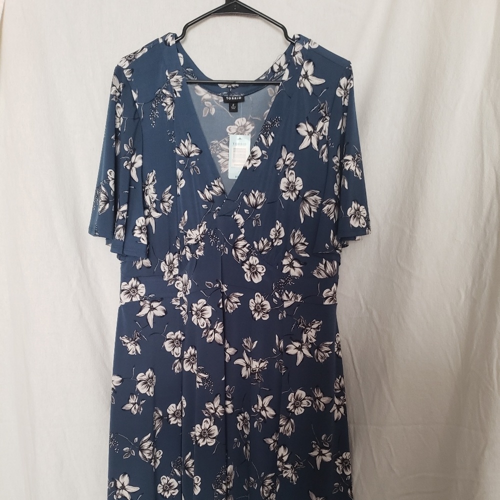 Blue Flowee Dress